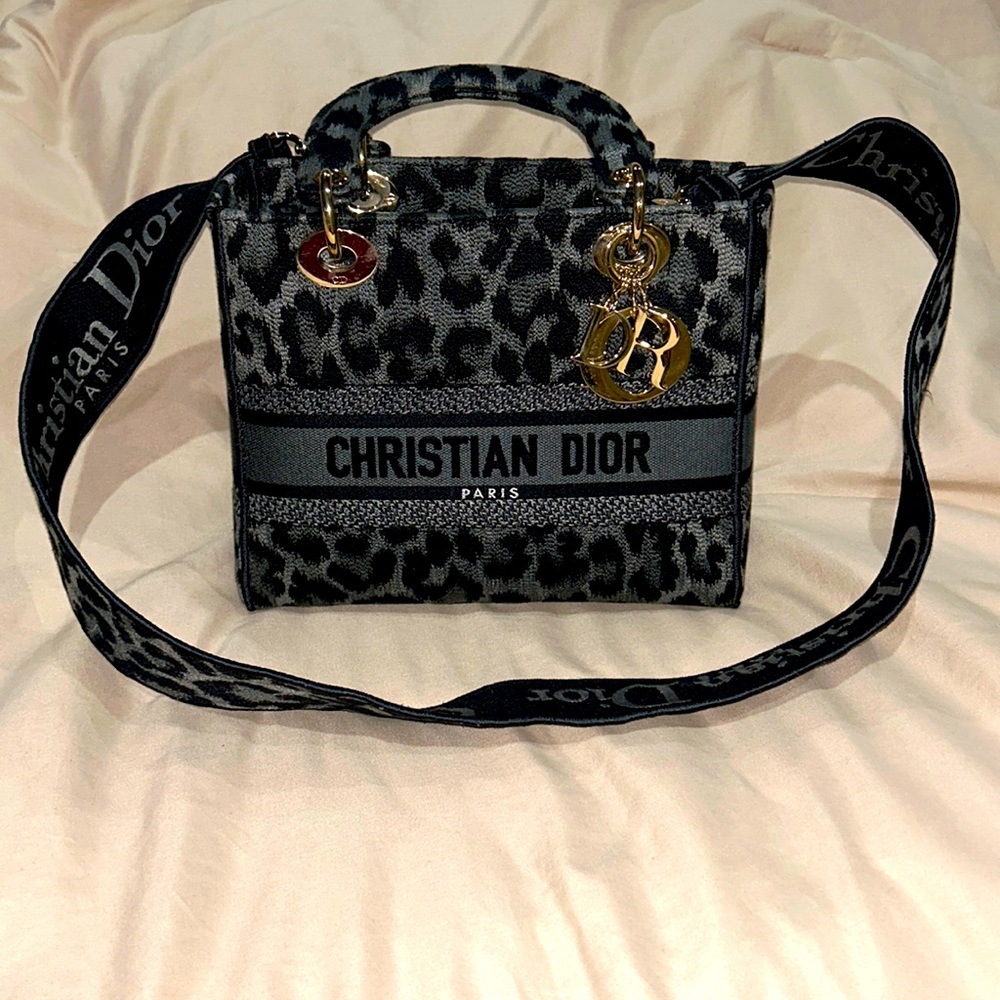 Lady D-Lite Bag Mizza Embroidered Canvas